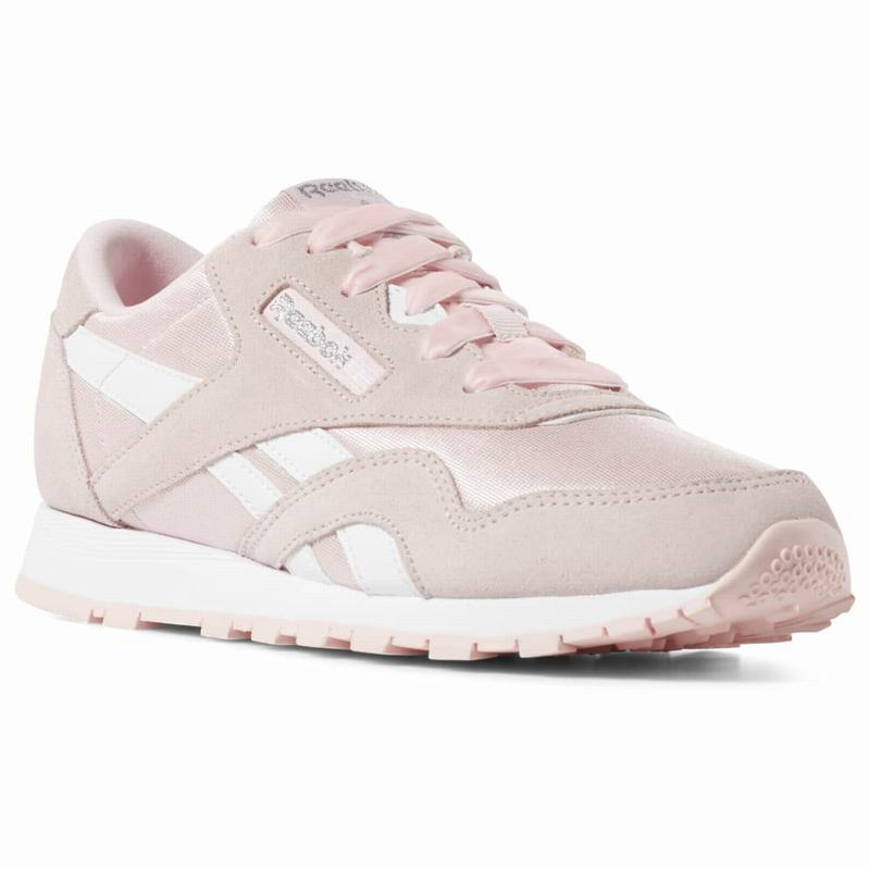 Tenisi Reebok Classic Nylon Fete Roz/Albi Romania ES5533RP